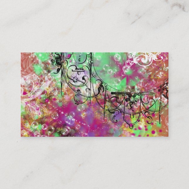 Mardi Gras Party Business Cards Visitenkarte (Vorderseite)