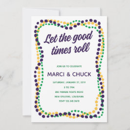 Mardi Gras Party Einladung