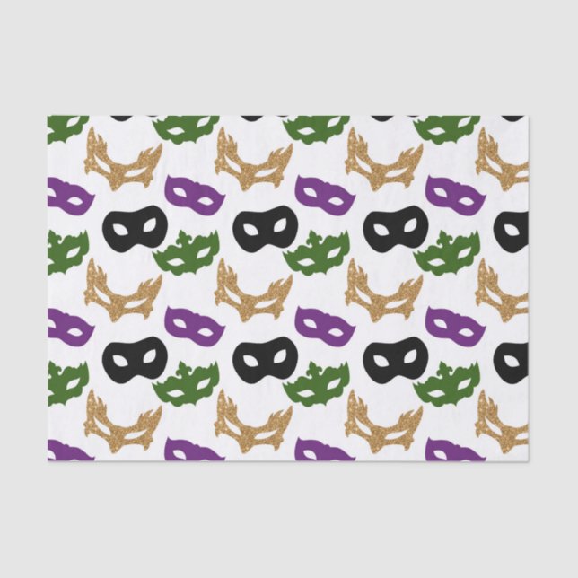 Mardi Gras Party Frische Pasta machen Seidenpapier (Vorderseite)