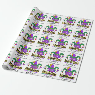 Mardi Gras Party Geschenkpapier
