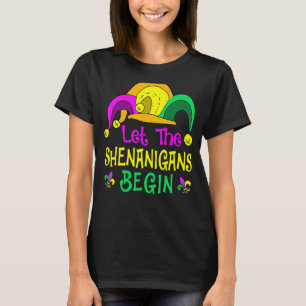 Mardi Gras Party Kostüm Jester Hat Gelassen The Sh T-Shirt