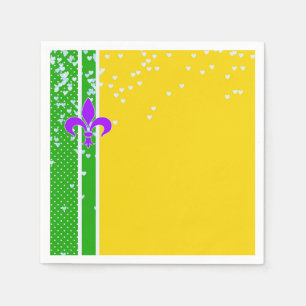 Mardi Gras Party   Lilie French New Orleans Serviette