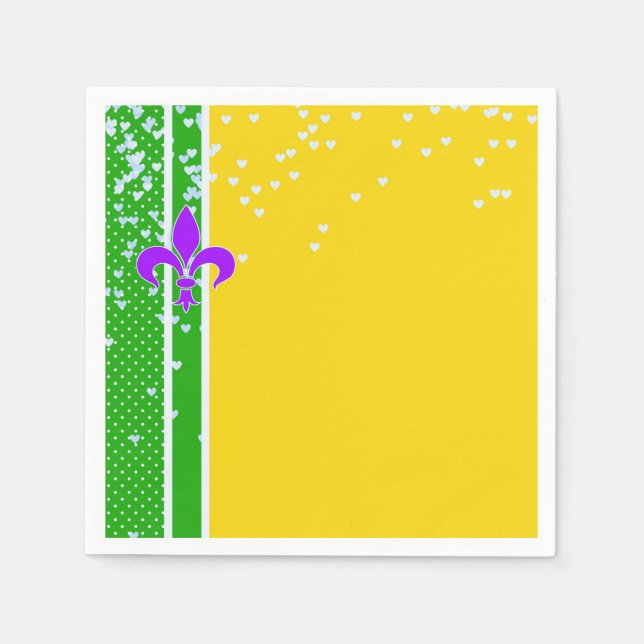 Mardi Gras Party | Lilie French New Orleans Serviette (Vorderseite)