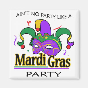 Mardi Gras Party Magnet