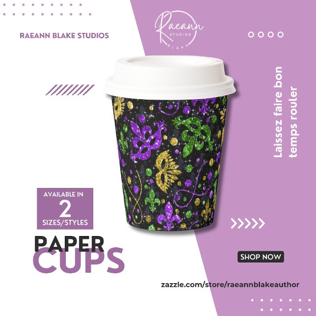 Mardi Gras Party Paper Cup Pappbecher (Von Creator hochgeladen)