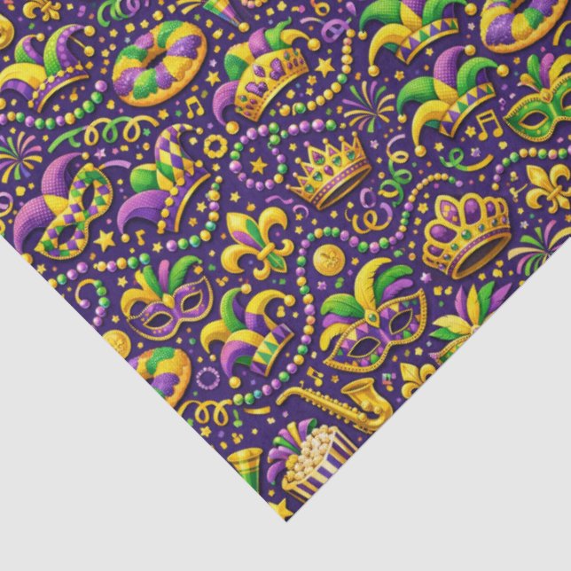 Mardi Gras Party Taschentücher Seidenpapier (Detail)