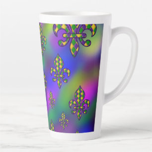 Mardi Gras Pattern Milchtasse