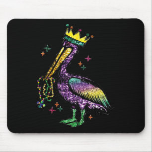 Mardi Gras Pelikan Louisiana Für Männer Frauen Mousepad