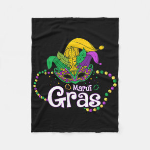Mardi Gras Perlen Maske Federn Narrenmaske Mardi G Fleecedecke