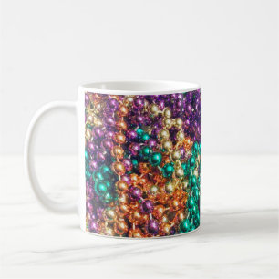 Mardi Gras-Perlen Tasse