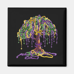 Mardi Gras-Perlenbaum-Karneval New Orleans Frauen Magnet