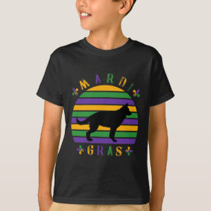 Mardi Gras Pet Hund Lover Mama Frauen T-Shirt