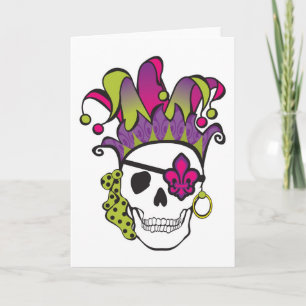 Mardi Gras Pirate Card Karte