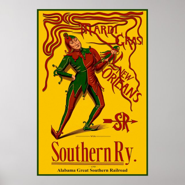 Mardi Gras Plakat (Vorne)