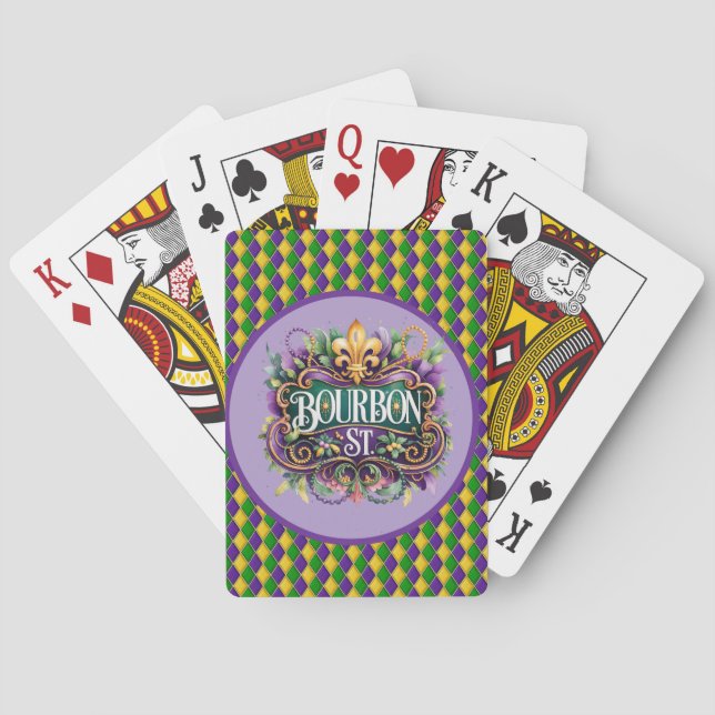 Mardi Gras Poker Cards Spielkarten (Rückseite)
