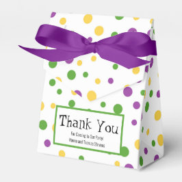 Mardi Gras Polka Dot Birthday Favor Box Geschenkschachtel