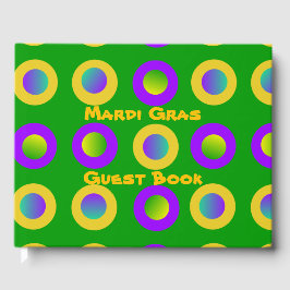 Mardi Gras Polka Dots Gästebuch
