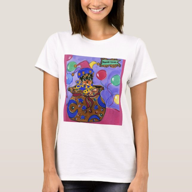Mardi Gras Poo T-Shirt (Vorderseite)