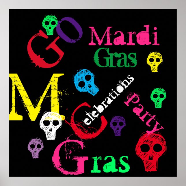 MARDI GRAS POSTER (Vorne)