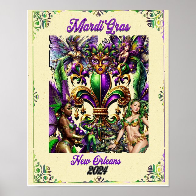 Mardi Gras Poster 2024 (Vorne)