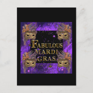 Mardi Gras Postkarte