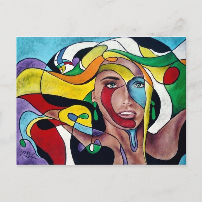 Mardi Gras Postkarte (Vorderseite)