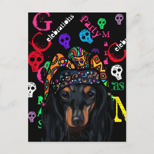 Mardi GRAS Postkarte (Vorderseite)