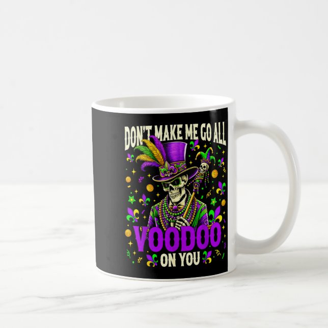 Mardi Gras Priest Top Hat New Orleans Witch Doctor Kaffeetasse (Rechts)