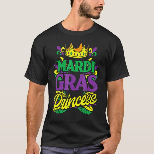 Mardi Gras Princess Mardi Gras Karneval Frauen Gir T-Shirt (Vorderseite)