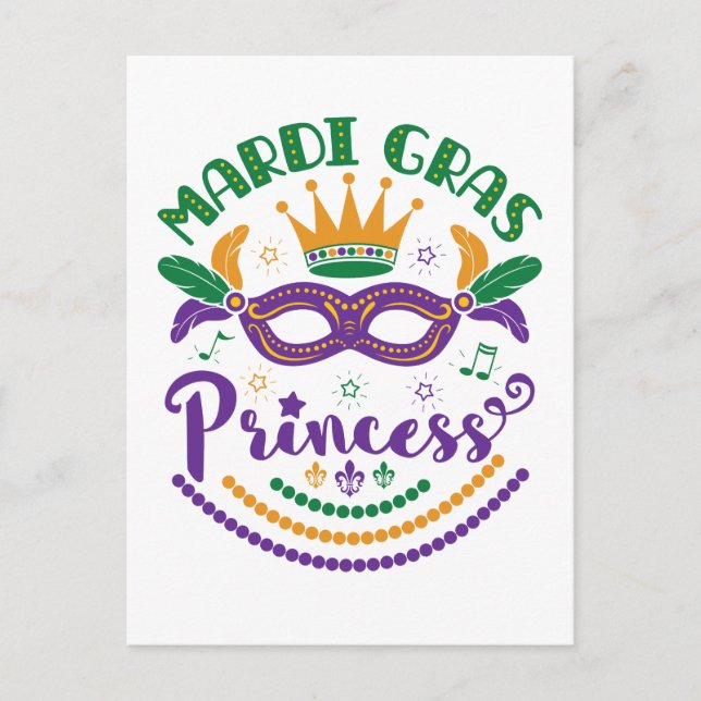 Mardi Gras Princess Niedlich Giro del Malcantone Postkarte (Vorderseite)