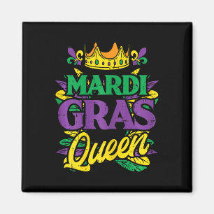 Mardi Gras Queen Crown Funny Mardi Gras Carnival W Magnet