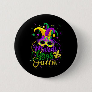 Mardi Gras Queen Parade Kostüm Party Frauen Gesche Button