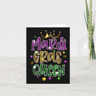 Mardi Gras Queen Parade Kostüm Party Frauen Gesche Karte