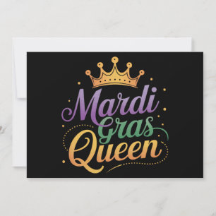 Mardi Gras Queen Parade Kostüme Party Einladung