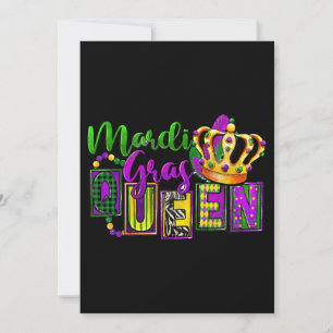Mardi Gras Queen Parade Kostüme Party Mardi Einladung