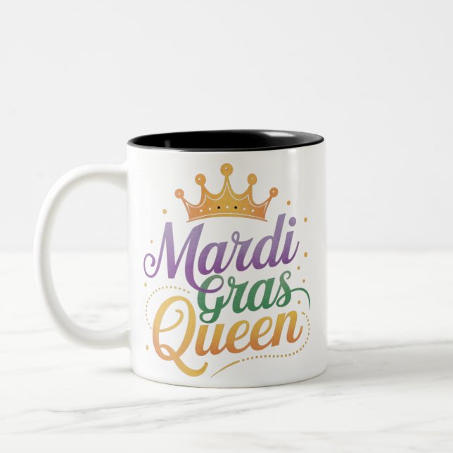 Mardi Gras Queen Parade Kostüme Party Zweifarbige Tasse (Links)
