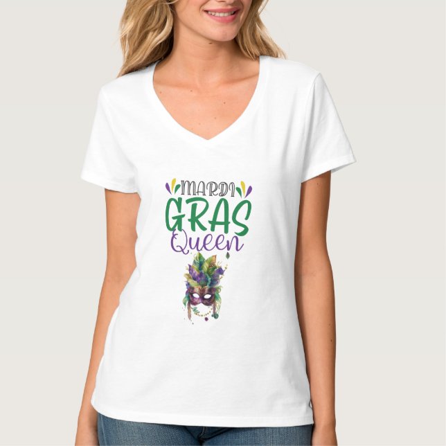 Mardi Gras Queen T - Shirt (Vorderseite)