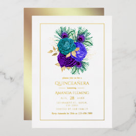 Mardi Gras Quinceañera Einladung