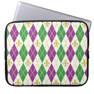 Mardi Gras Raute Laptop Sleeve