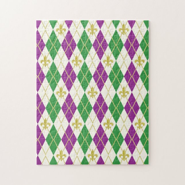 Mardi Gras Raute Puzzle (Vertikal)