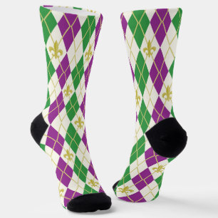 Mardi Gras Raute Socken