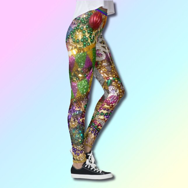 Mardi Gras Razzel Dazzel Leggings Bling Pants (Von Creator hochgeladen)