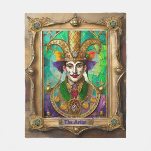 Mardi Gras Realm Portraits - Der Künstler Dali Fleecedecke