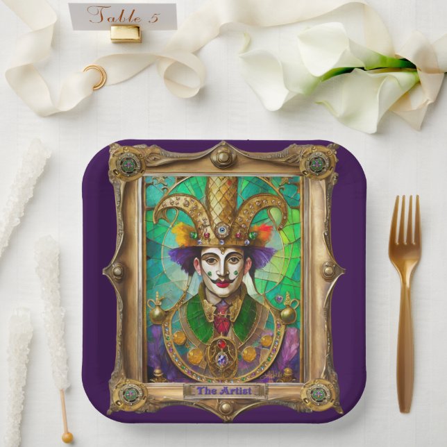 Mardi Gras Realm Portraits - Der Künstler Dali Pappteller (Hochzeit)