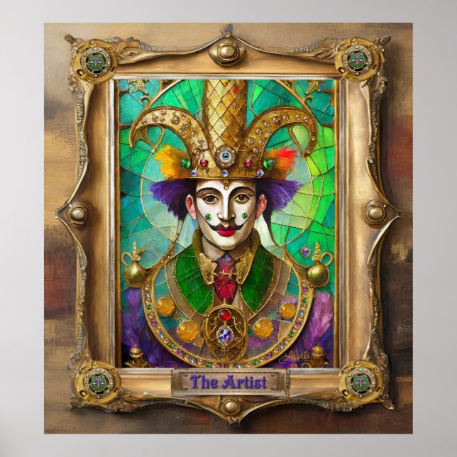 Mardi Gras Realm Portraits - Der Künstler Dali Poster (Vorne)