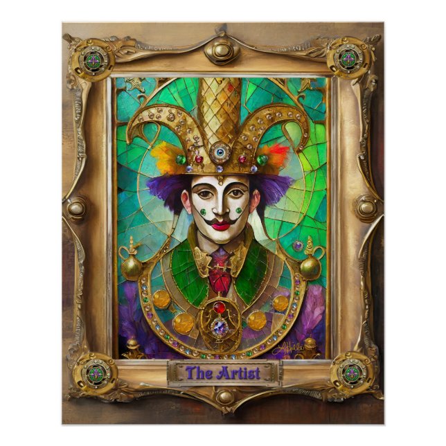 Mardi Gras Realm Portraits - Der Künstler Dali Poster (Vorderseite)