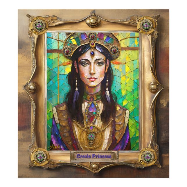 Mardi Gras Realm Portraits - Die kreolische Prinze Fotodruck (Vorne)