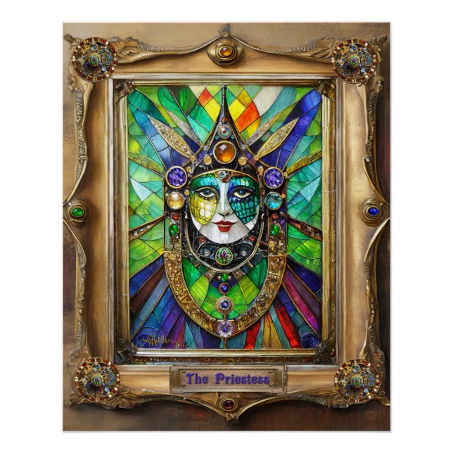 Mardi Gras Realm Portraits - Die Priesterin Poster (Vorderseite)