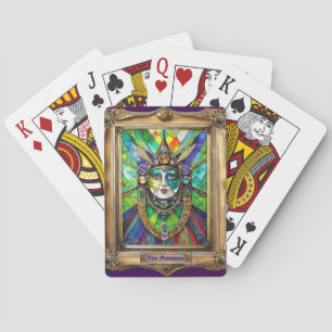 Mardi Gras Realm Portraits - Die Priesterin Spielkarten