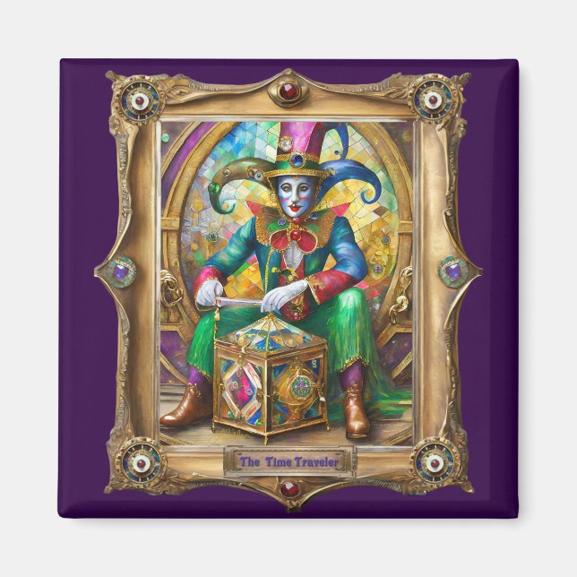 Mardi Gras Realm Portraits - The Time Traveller Magnet (Vorne)